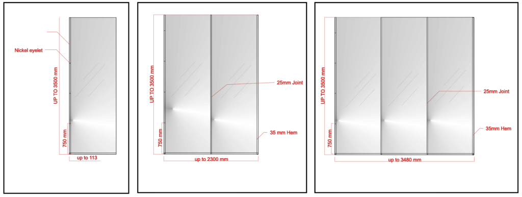 Side Curtains All Clear Dimensions